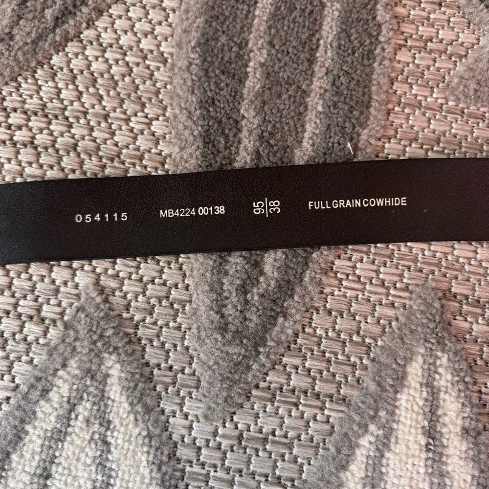 Fossil Men’s Full Grain Cowhide Hugh‎ Black Belt Size 38/95